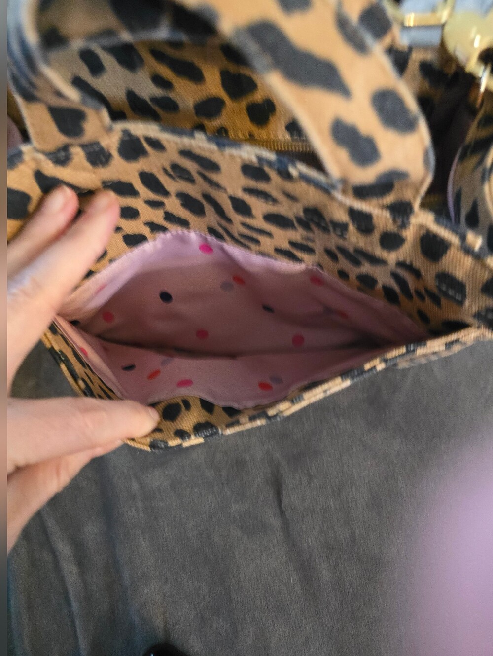 STELLA & DOT Game Changer Leopard Tote - Picture 2 of 7